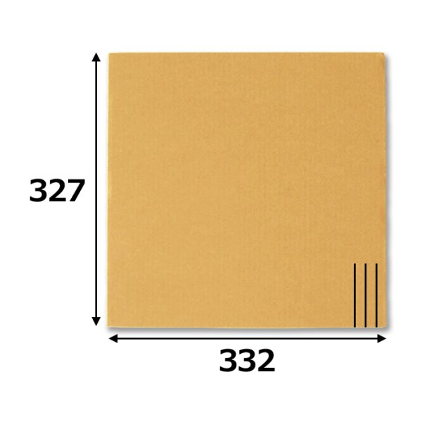 画像2: 送料無料・LP（12inch）レコード用ダンボール板  332×327mm「300枚」