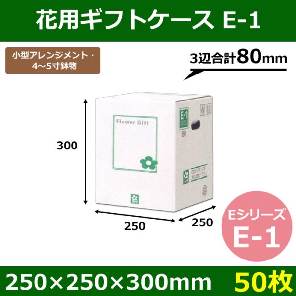 画像1: 送料無料・花用ギフトケースE-1 エコノミータイプ 250×250×300mm／380 「50枚」