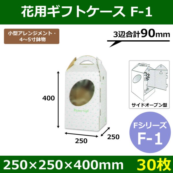 画像1: 送料無料・花ケースF-1 手提げ・箱型両用タイプ　250×250×400mm 「30枚」