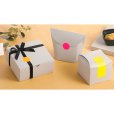 画像2: 送料無料・ギフト箱（洋菓子用）スクエアBOX グレー 137×137×65mm「100枚」 (2)