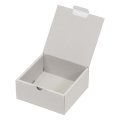 送料無料・ギフト箱（洋菓子用）スクエアBOX グレー 137×137×65mm「100枚」