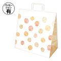 送料無料・手提袋（和菓子用）和み柄 手提袋 緑/茶 260×130×270mmほか 全8種「200枚」