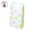 送料無料・手提袋（和菓子用）和み柄角底袋 緑/茶 127×78×248mmほか 全6種「1,000枚」