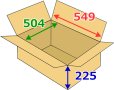 画像2: 送料無料・浅形ダンボール 140サイズ対応（R-2外装）549×504×225mm「20枚」 (2)