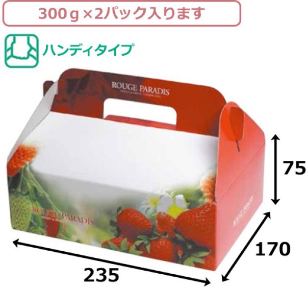 画像2: 送料無料・手提箱 ルージュパラディ 235×170×75mm「200枚」