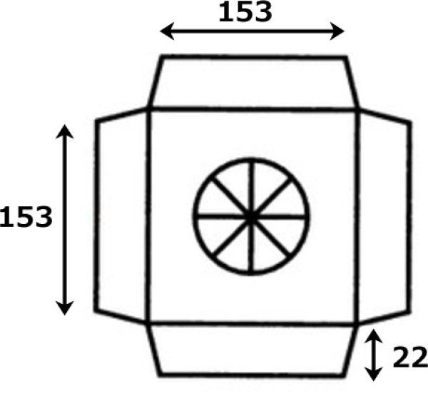 画像2: 送料無料・メロン用ギフトボックス専用台紙 153×153×22「500枚」