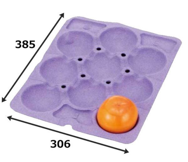 画像2: 送料無料・副資材 柿用パック 8穴〜24穴 306×385mm「150枚」