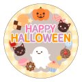 送料無料・販促シール「ハロウィン おばけ」 35Фmm「1冊300枚」