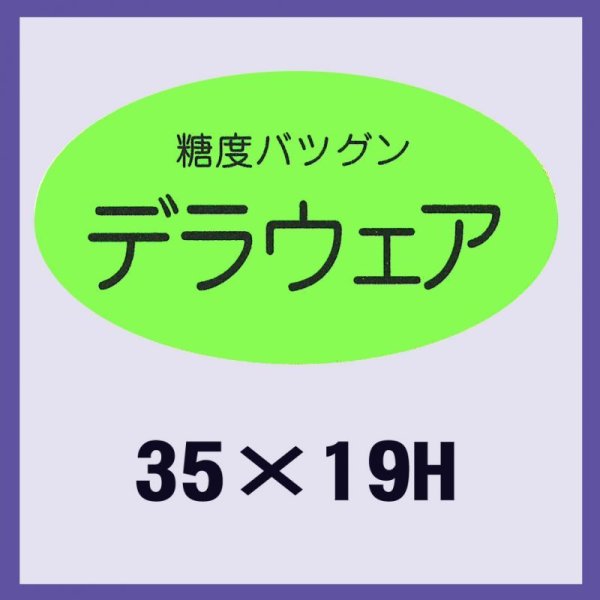 画像1: 送料無料・販促シール「デラウェア」35x19mm「1冊900枚」