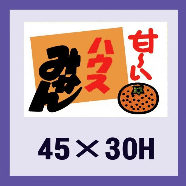 画像1: 送料無料・販促シール「ハウスミカン」45x30mm「1冊500枚」