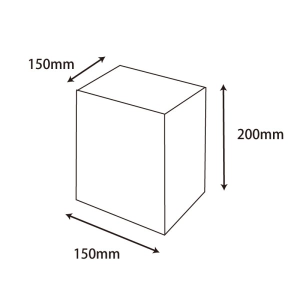 画像3: 送料無料・白無地人形箱150×150×200(mm) 「20枚から」