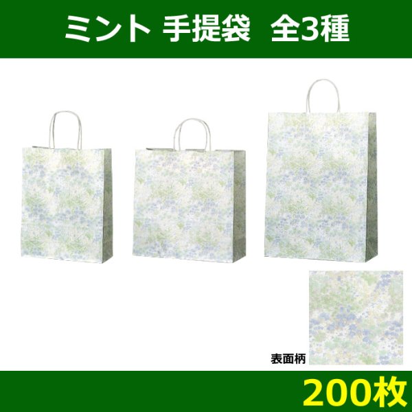 画像1: 送料無料・手提紙袋「ミント」260×100×330mmほか全3サイズ