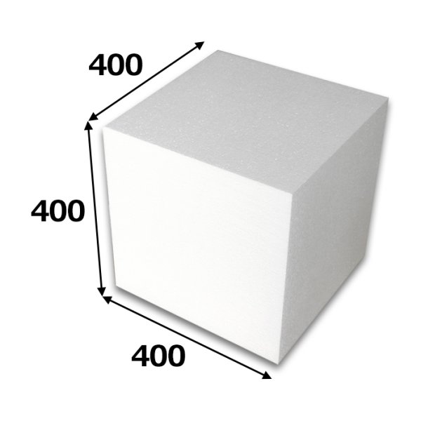 画像1: 送料無料・発泡スチロール400×400×400mm立方体「2個」