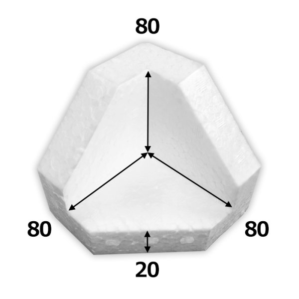 画像1: 送料無料・エペラン角あて[C38×20C1] 外寸100×100×100mm・20mm厚「600個」