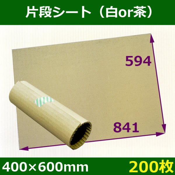 画像1: 送料無料・片段シート400×600mm　白or茶クラフト色「200枚」