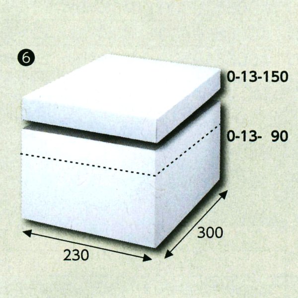 画像1: 送料無料・白無地組み立てかぶせ箱230×300×90　フタ高40(mm) 「10枚から」