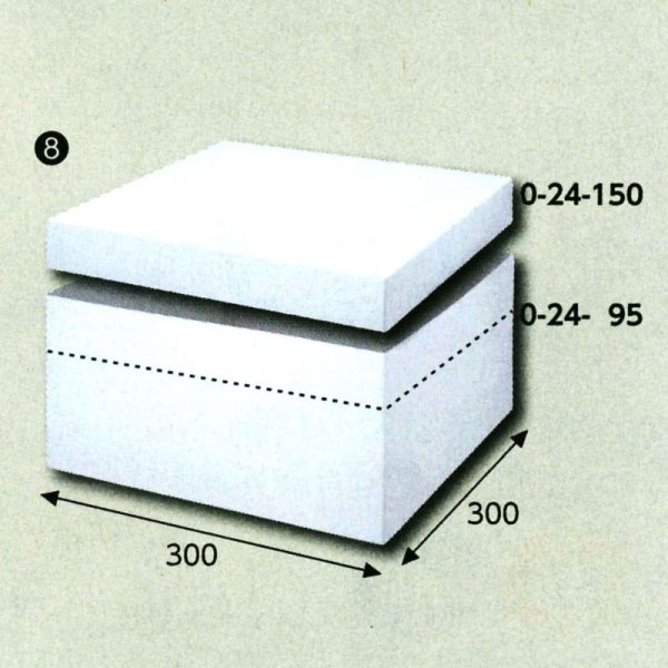 画像1: 送料無料・白無地組み立てかぶせ箱300×300×150　フタ高45(mm) 「10枚から」