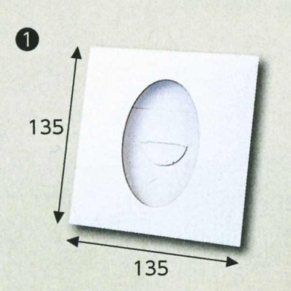 画像1: 送料無料・ハンカチ箱135×135 窓枠59×92(mm) 「10枚から」