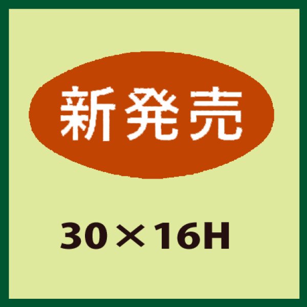 画像1: 送料無料・販促シール「新発売」30x16mm「1冊1,000枚」