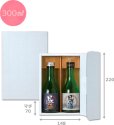 画像3: 送料無料・ギフト箱（酒用）ブロックホワイト 300ml/180ml 220×148×70mmほか「50枚・100枚」 (3)