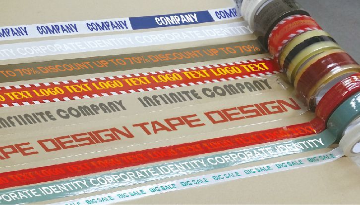 供え オリジナル印刷 OPPテープデジテープ 48mm×40m 70巻 極小ロット