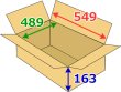 画像2: 送料無料・浅形ダンボール 140サイズ対応（O-8外装）549×489×163mm「20枚」 (2)