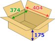 画像2: 送料無料・浅形ダンボール 100サイズ対応（SK-67外装）404×374×175mm「30枚」 (2)