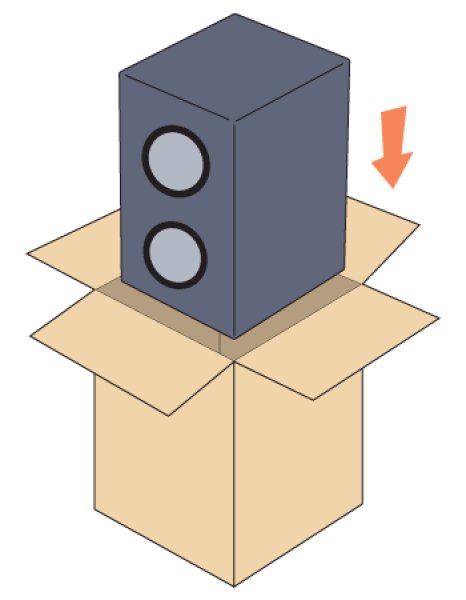 画像1: スピーカー用梱包材 (1)