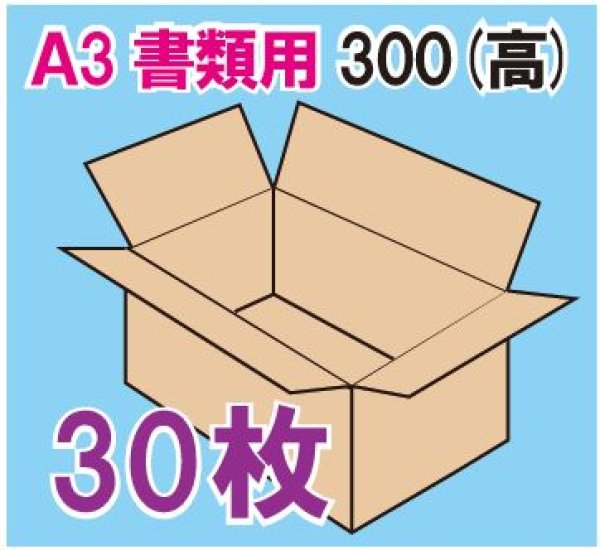 ダンボール箱 「A3書類サイズ（440×310×300mm） 30枚」 段ボール箱と梱包資材のIn The Box（インザボックス）