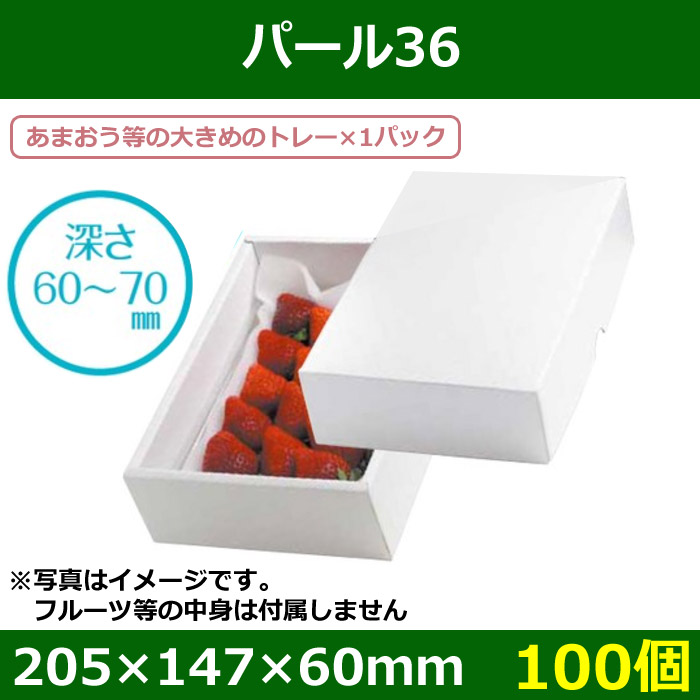 フルーツギフト用ギフト箱 パール FS 36 147×205×60mm「100個」 段ボール箱と梱包資材のIn The Box（インザボックス）